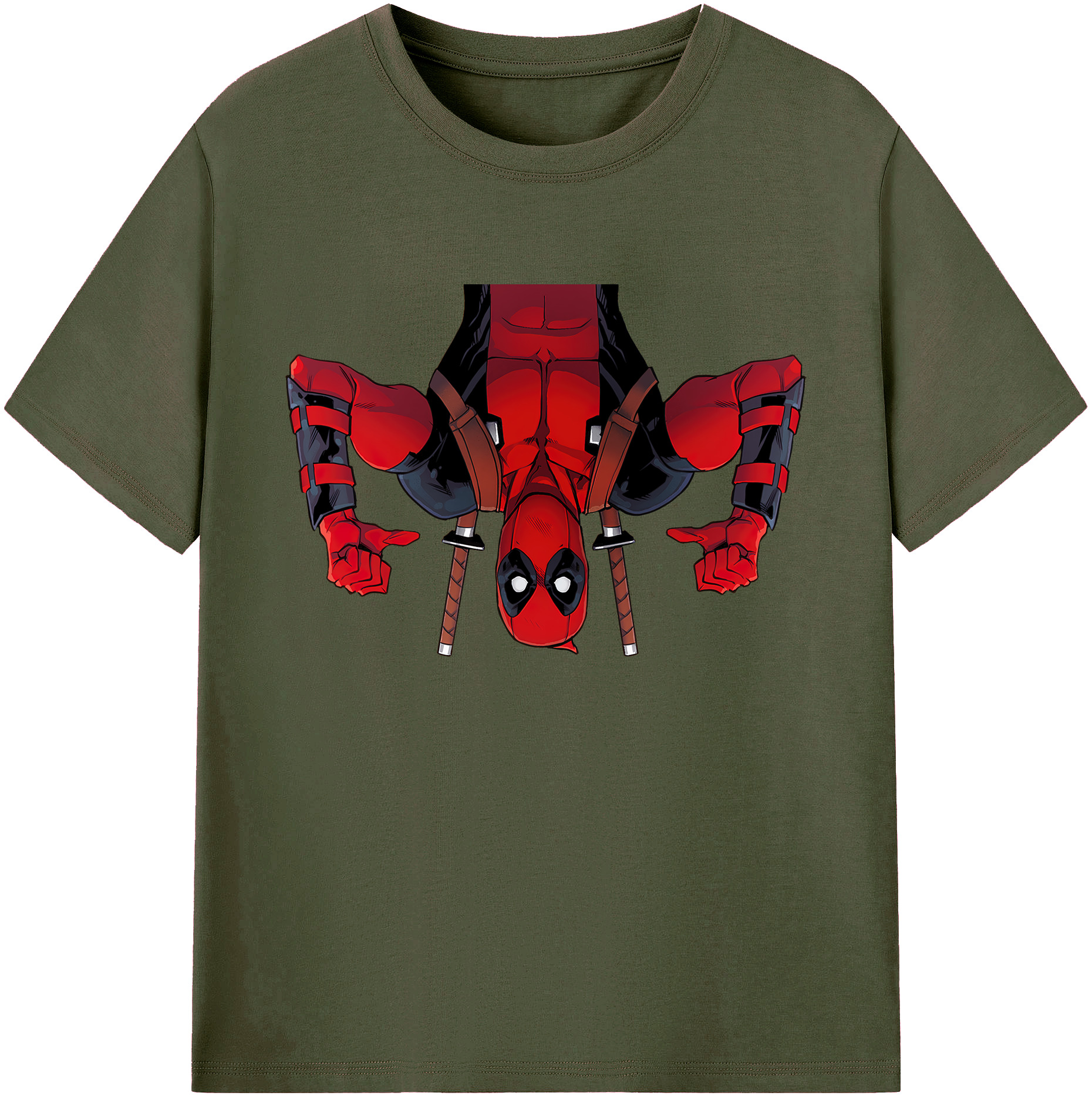 （画像用） Deadpool デッドプール 綿100％ メンズ半袖Tシャツ｜肌触りやわらか＆通気性